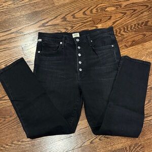 Citizens of Humanity Olivia High Rise Slim Size 30 in Noir